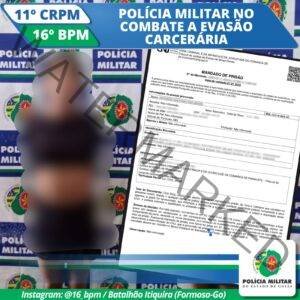 Procurado pela Justiça de Paracatu-MG, homossexual é capturado em Formosa