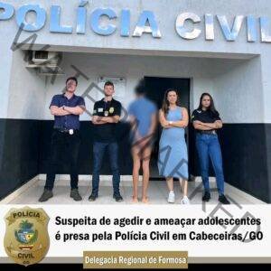 Acusada de agredir e perseguir adolescentes é presa em Cabeceiras de Goiás