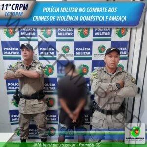 Polícia Militar Prende Suspeito de Violência Doméstica no Setor Pantanal.