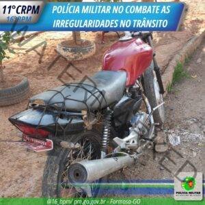 Polícia Militar Apreende Motocicleta por Irregularidades no Jardim Planalto