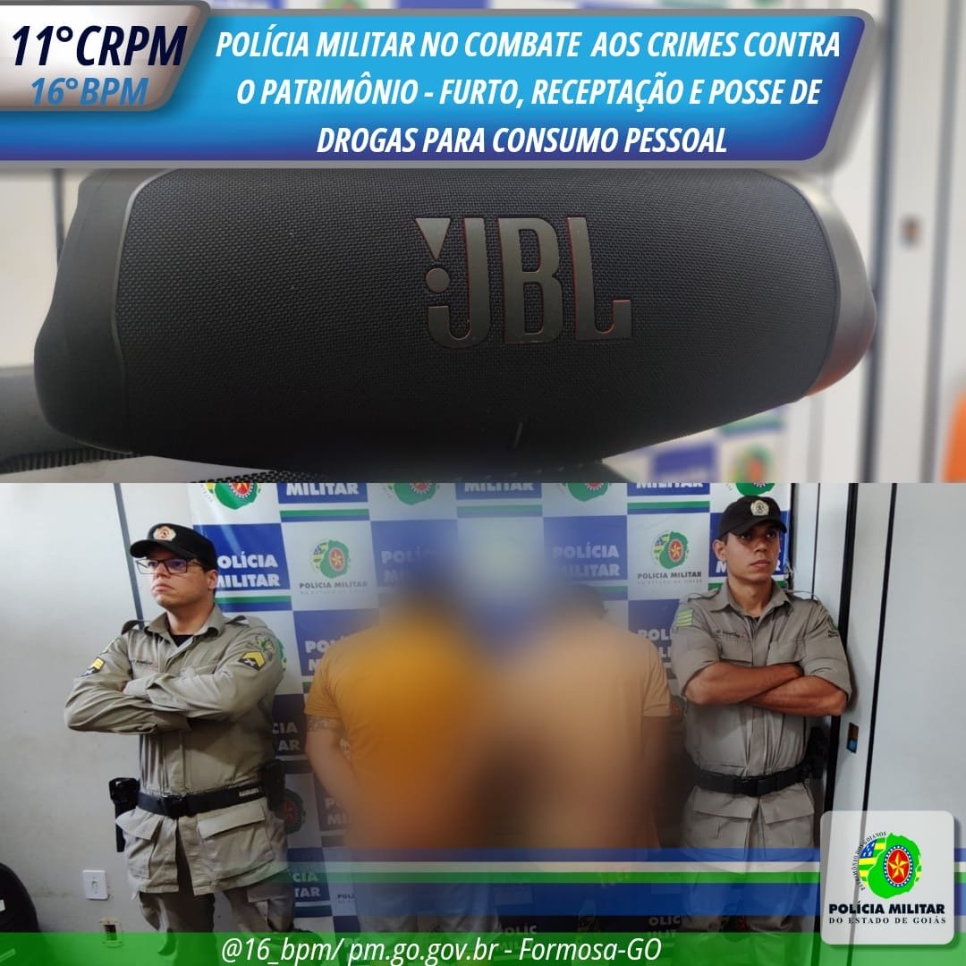 Polícia Militar Recupera Caixa de Som Furtada e Prende Dois Indivíduos em São Benedito.