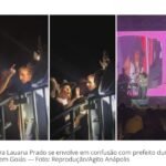 Confusão em Abadiânia: Lauana Prado e prefeito trocam farpas após show atrasado.