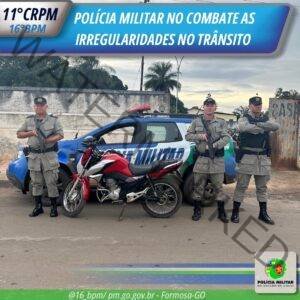 Polícia Militar Apreende Motocicleta e Autua Condutor por Irregularidades no Trânsito no Parque das Laranjeiras