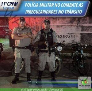 Polícia Militar Apreende Motocicletas em Desacordo com o Código de Trânsito na Formosinha.