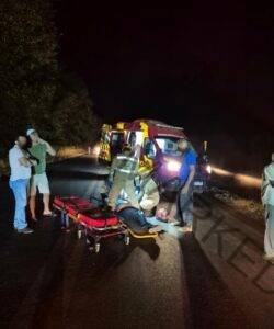 Motociclista fica ferido em colisão com carro na GO-430, em Planaltina