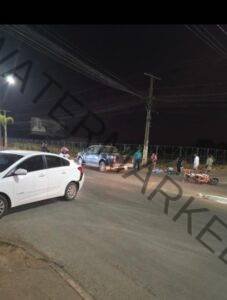 Acidente deixa motociclista ferido na Avenida Tancredo Neves, em Formosa