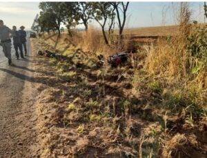 Motociclista fica ferido após acidente na GO-430