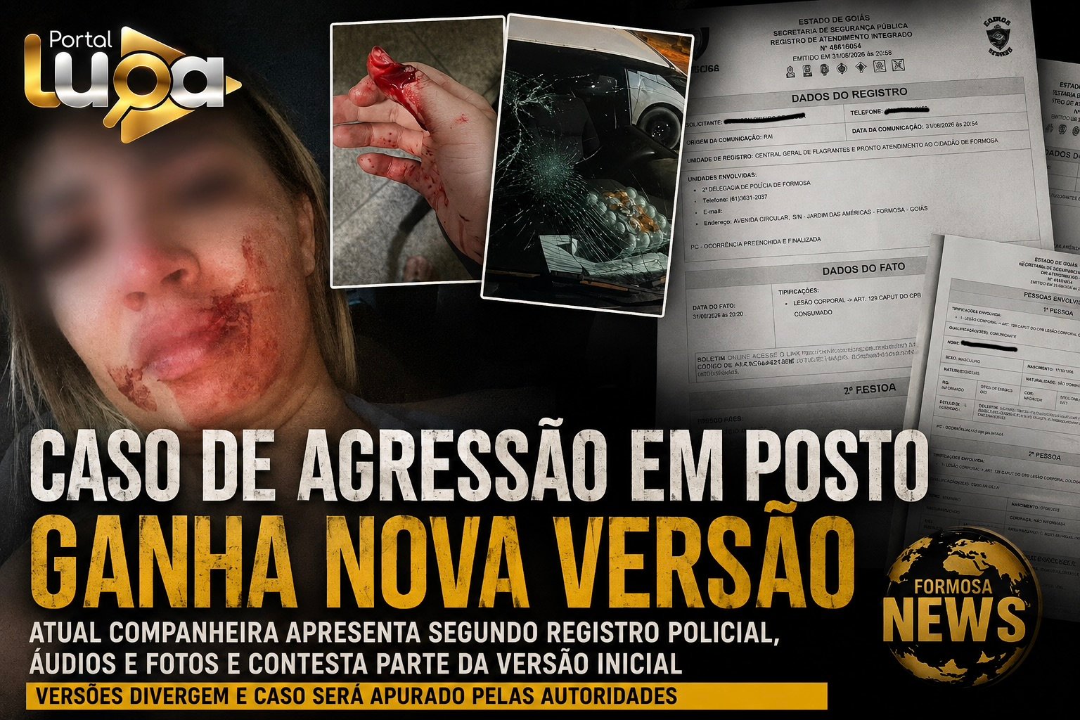 Caso de agressão em posto ganha nova versão após segundo registro policial em Formosa